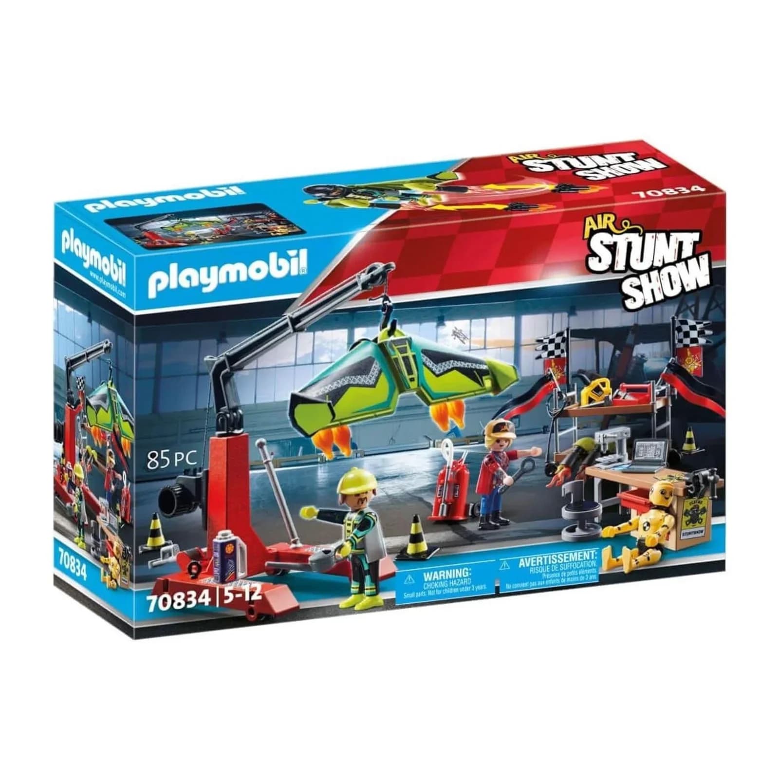 Playmobil Servicstation mit Kran und Wingsuit