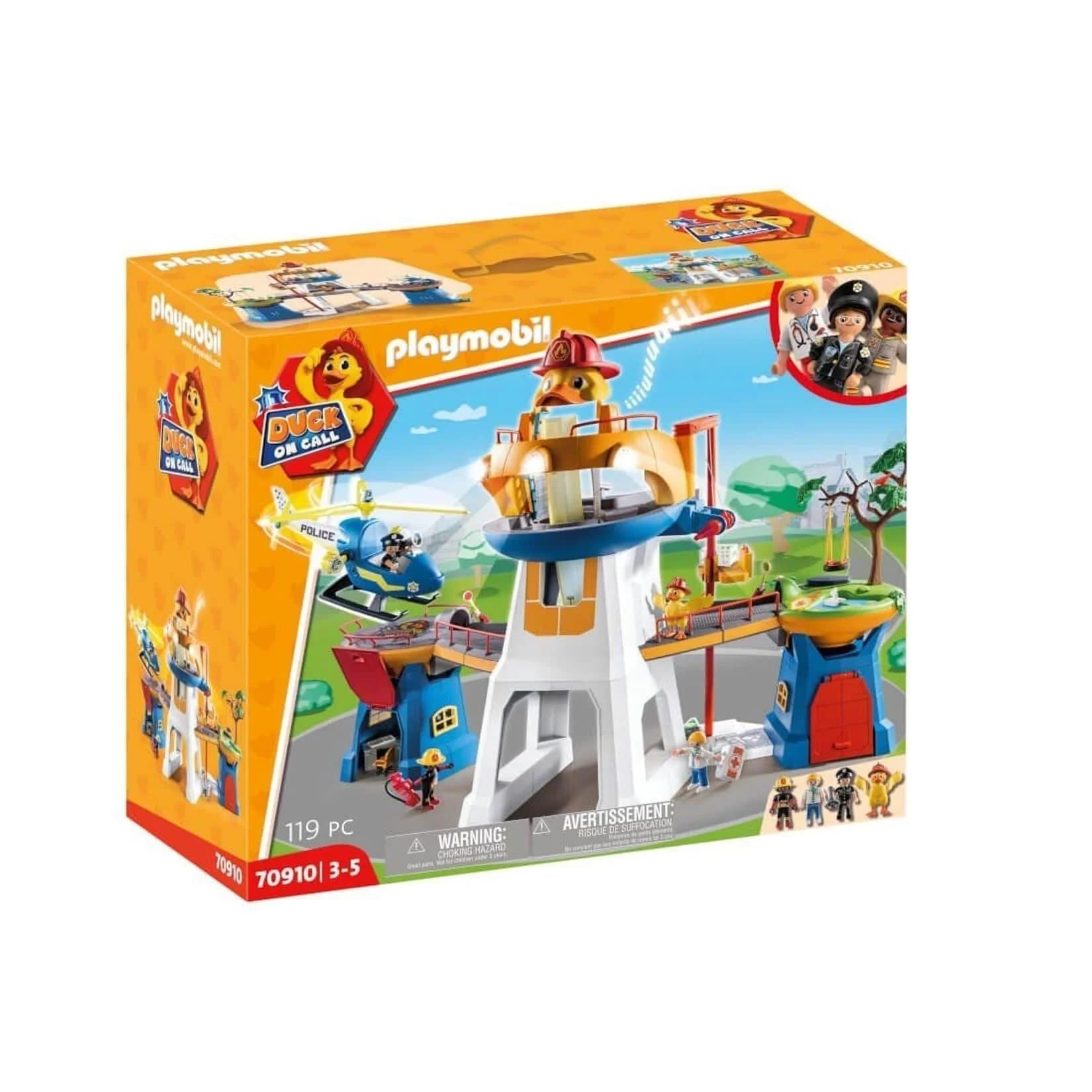 Playmobil Das Hauptquartier mit Licht Sound und Rutsche