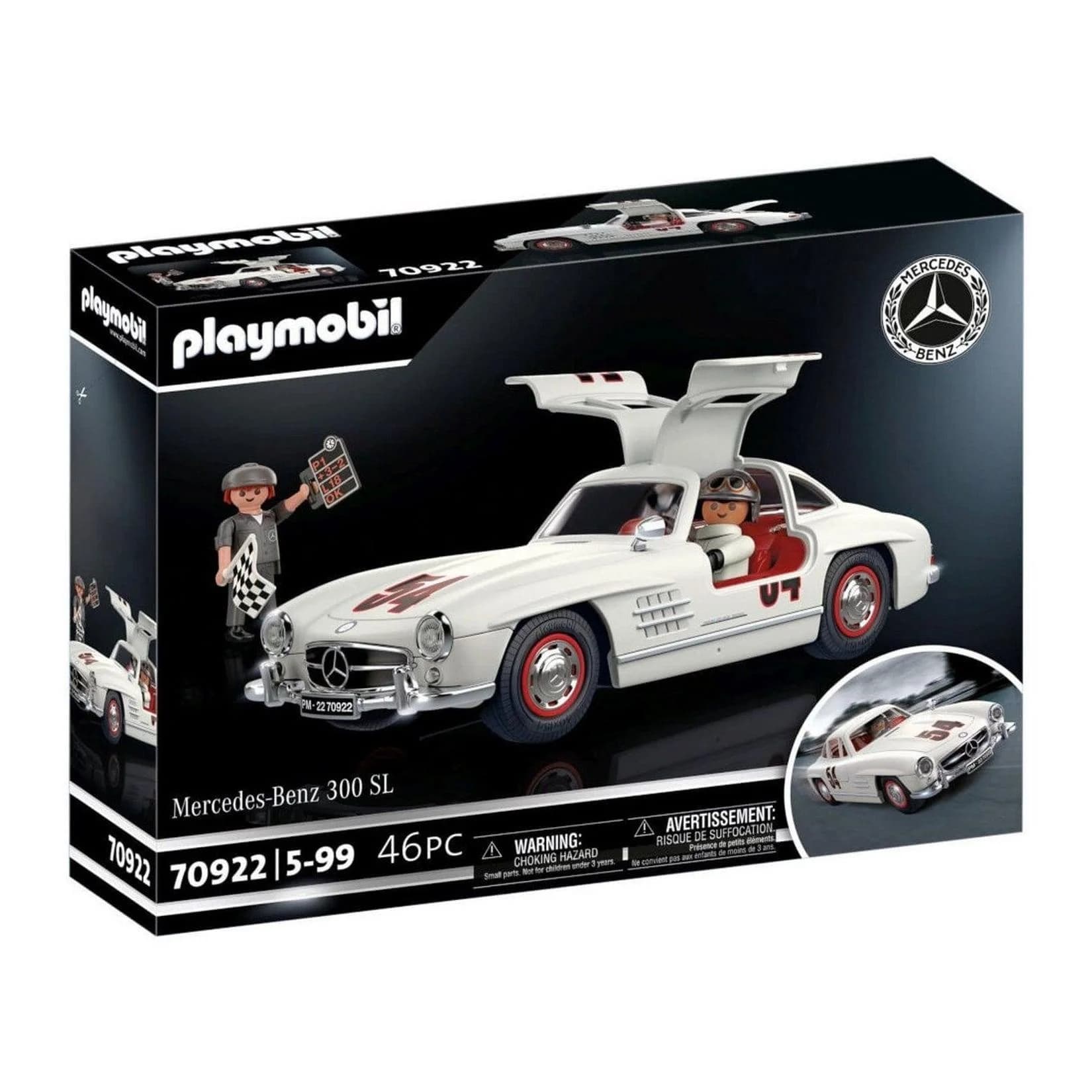 Playmobil Mercedes-Benz 300 SL Silber Flügeltüren Spielzeugauto