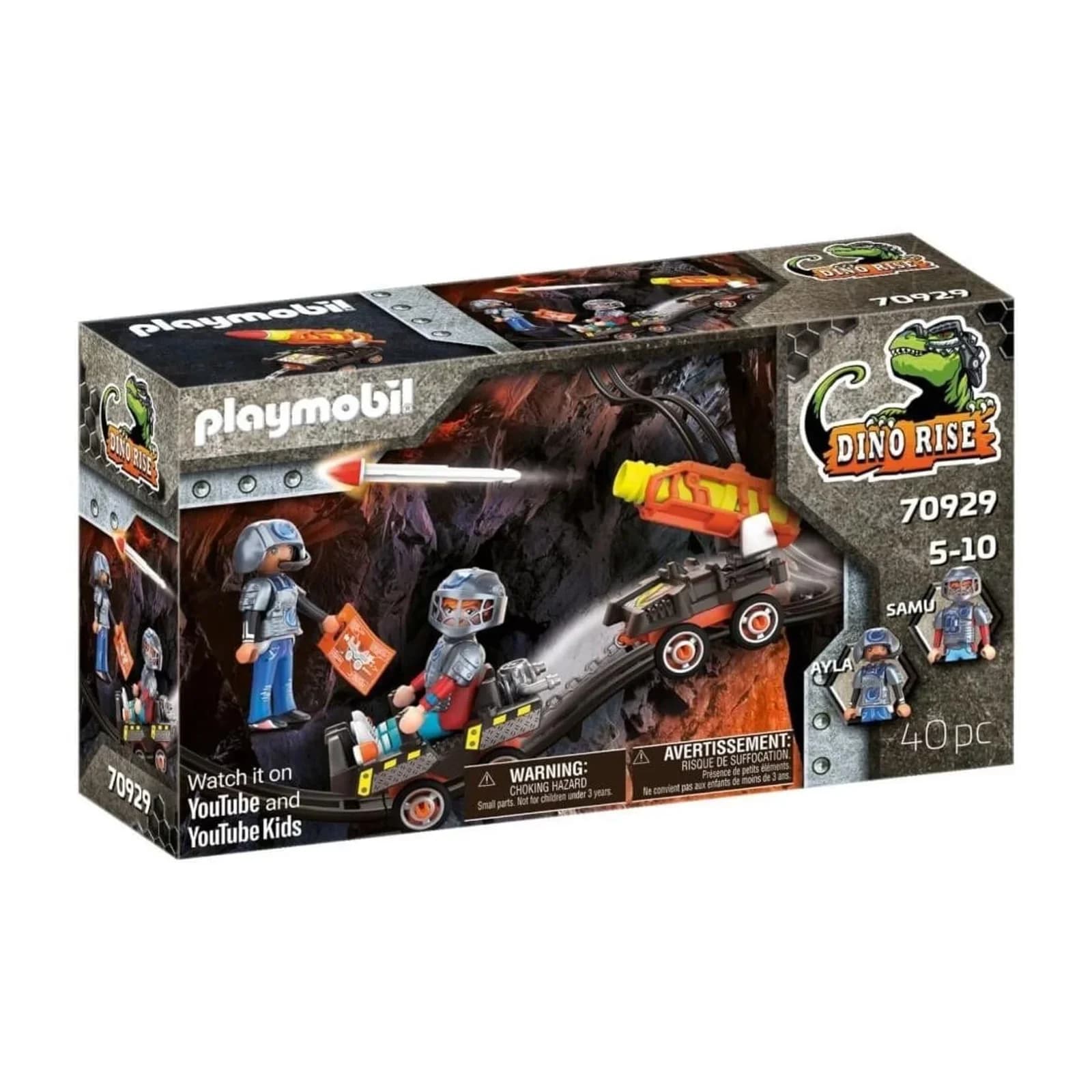 Playmobil Dino Mine Raketenkart mit Ayla und Samu