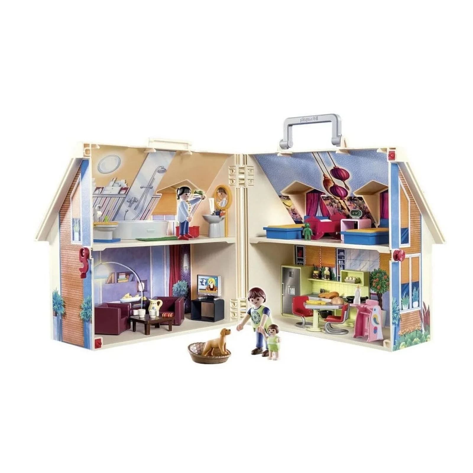 PLAYMOBIL Mitnehm-Puppenhaus 70985 Bunt Konstruktions-Spielset