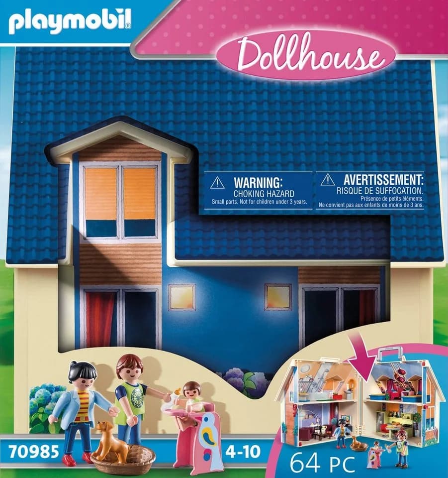 PLAYMOBIL Mitnehm-Puppenhaus 70985 Bunt Konstruktions-Spielset - Bild 4