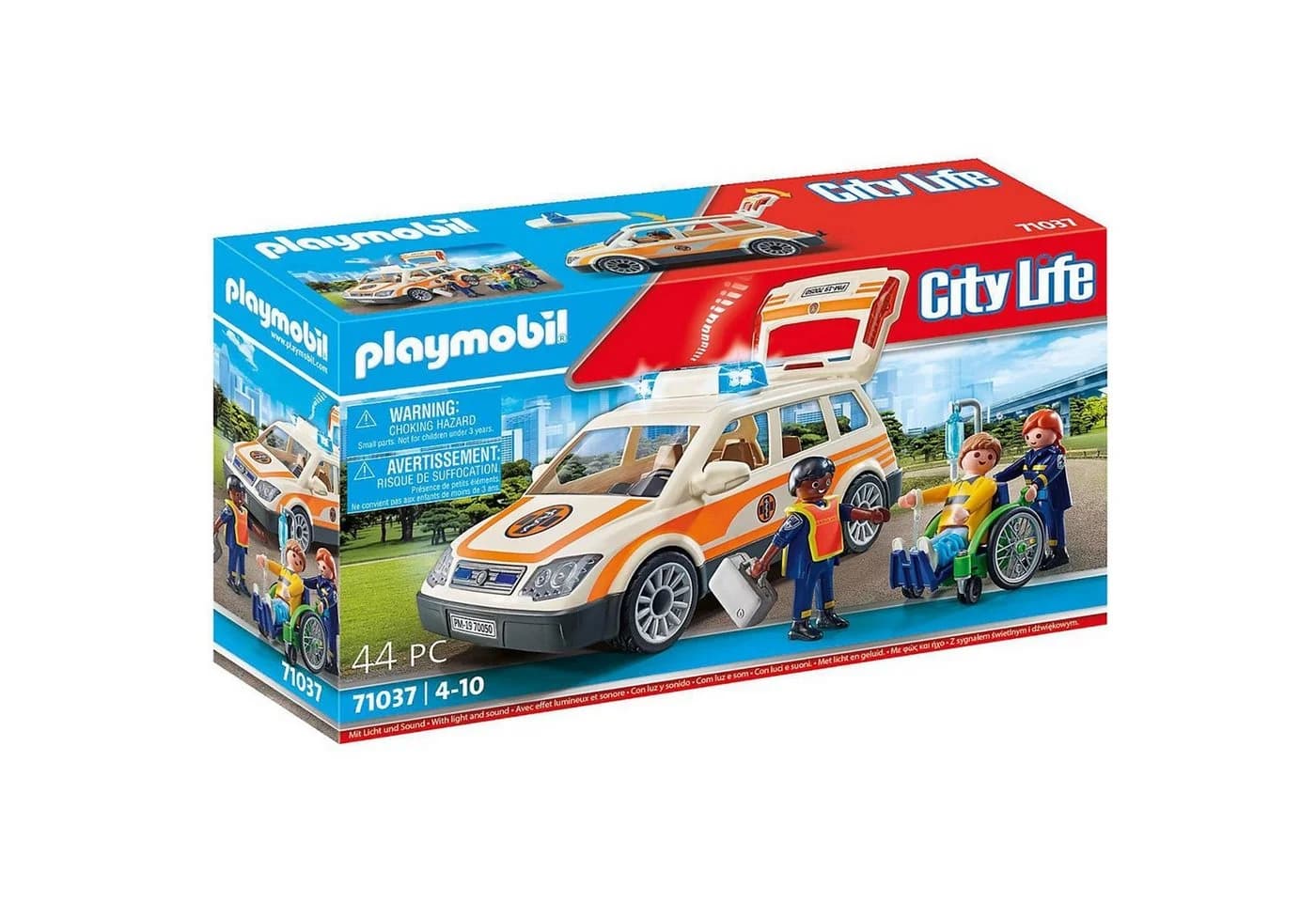 Playmobil 71037 Notarzt-PKW Konstruktions-Spielset mit Licht und Sound - Bild 2