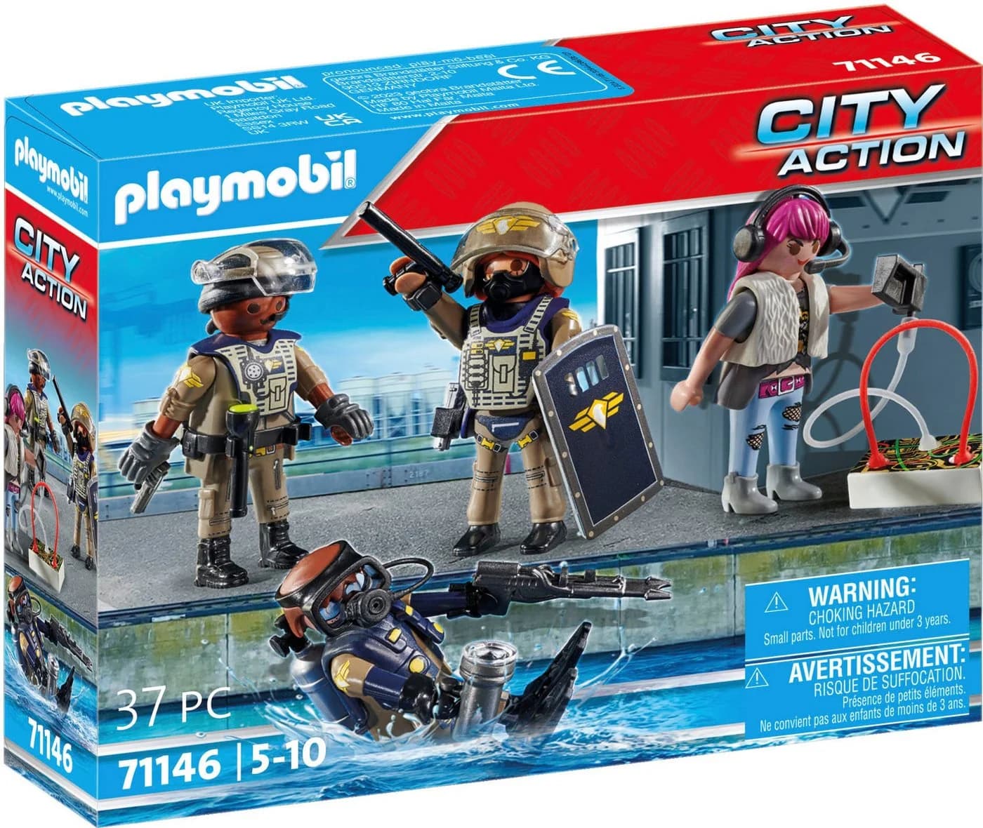 PLAYMOBIL SWAT-Figurenset 71146 My Action Heroes Bunt Kunststoff - Bild 2
