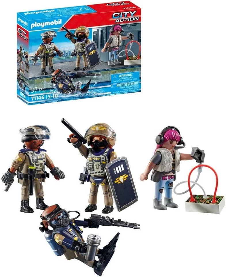 PLAYMOBIL SWAT-Figurenset 71146 My Action Heroes Bunt Kunststoff - Bild 3