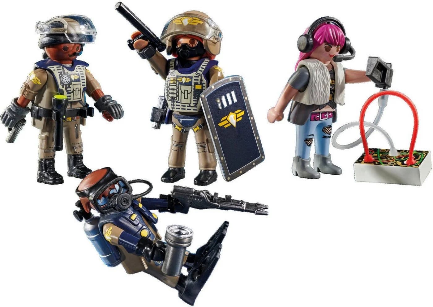PLAYMOBIL SWAT-Figurenset 71146 My Action Heroes Bunt Kunststoff - Bild 4