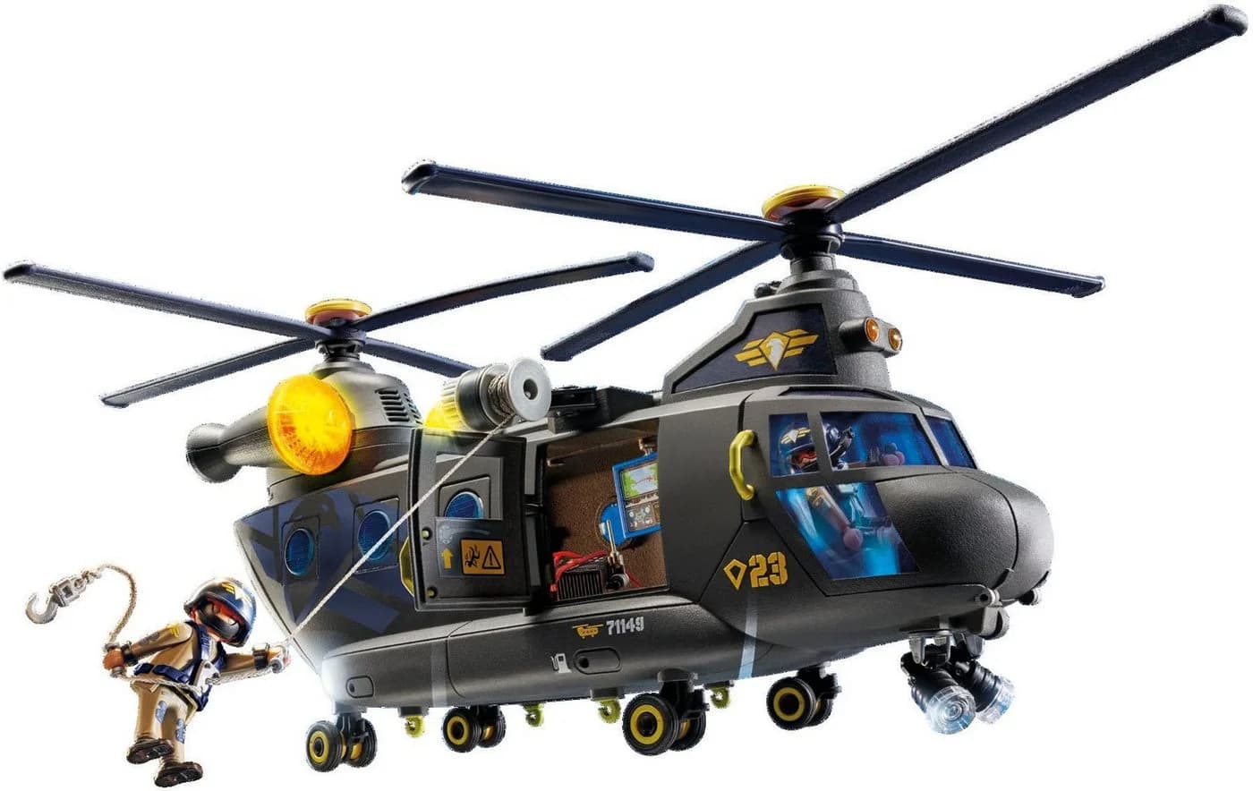 PLAYMOBIL SWAT-Rettungshelikopter 71149 mit Licht und Sound - Bild 4