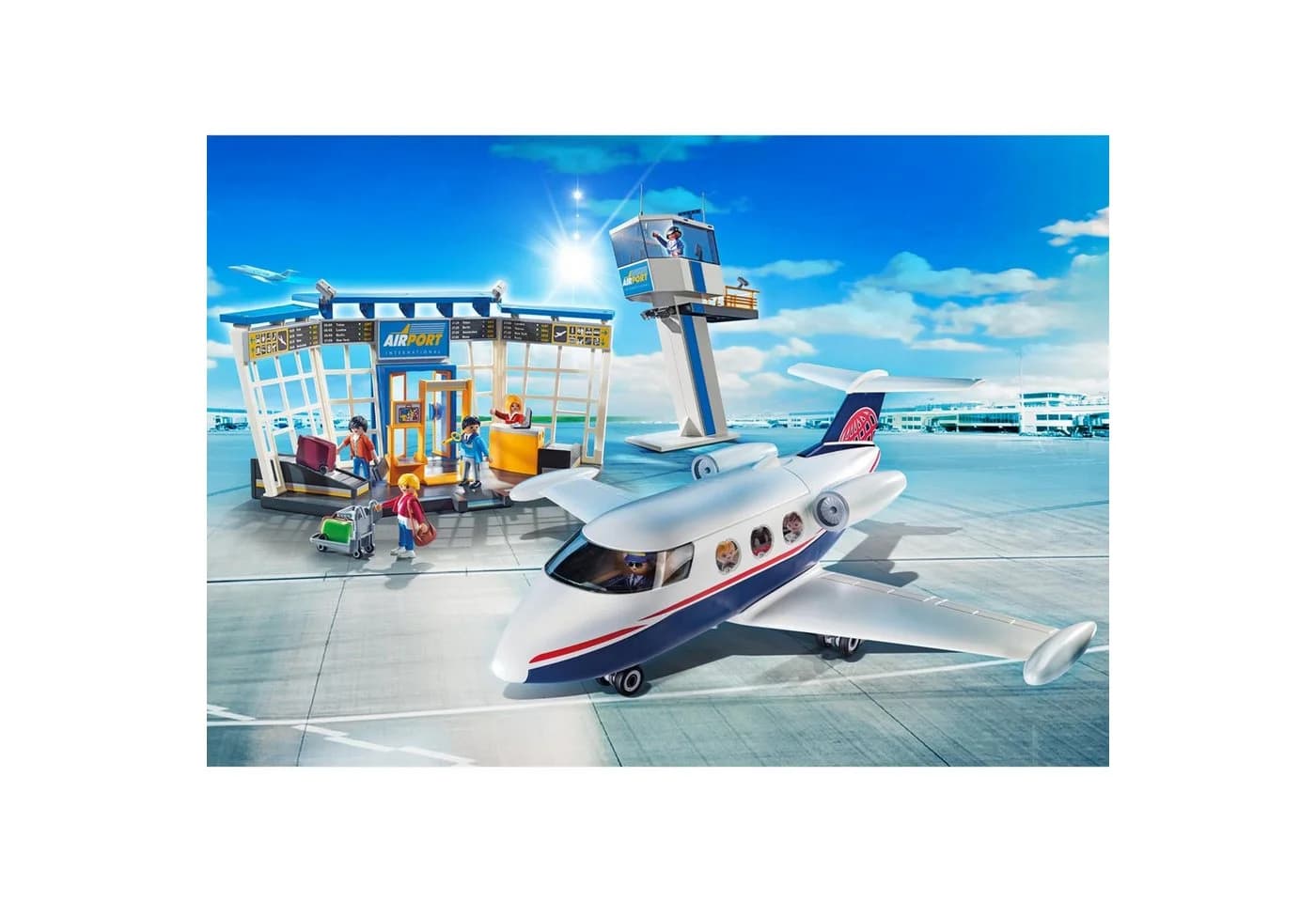 Playmobil 71153 City Action Flughafen mit Flugzeug und Tower