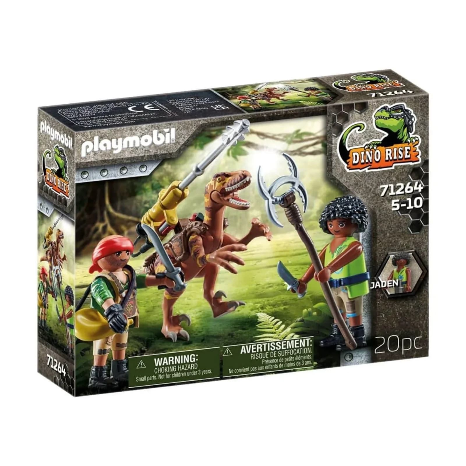 Playmobil Dino Rise Deinonychus Actionfigur mit Kanone