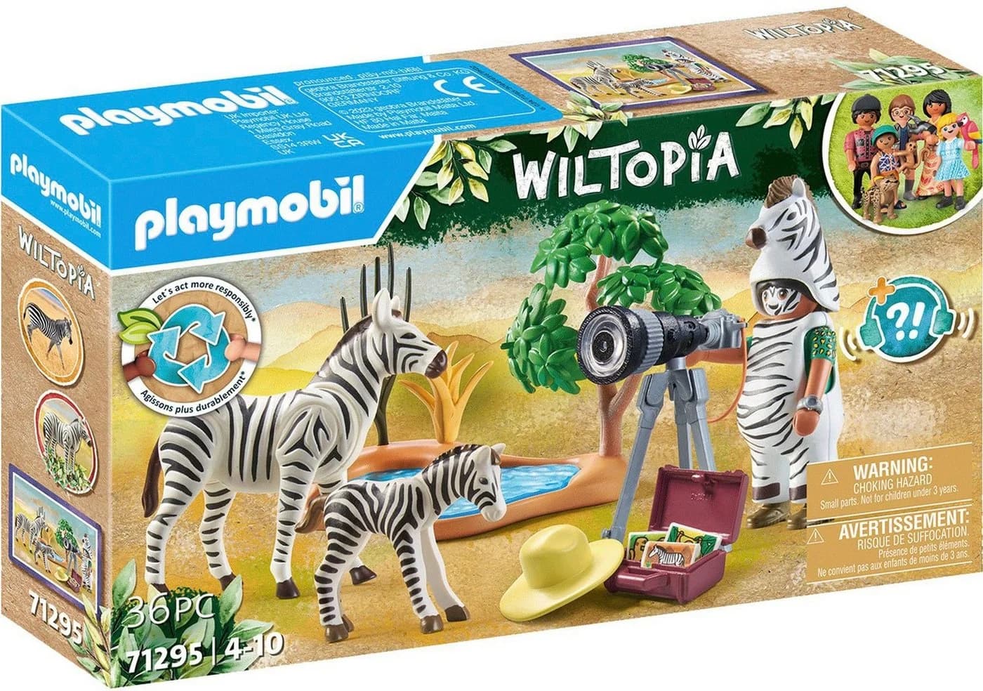 Playmobil Wiltopia Tierfotografin 71295 - 36 Teile Recyceltes Material - Bild 2