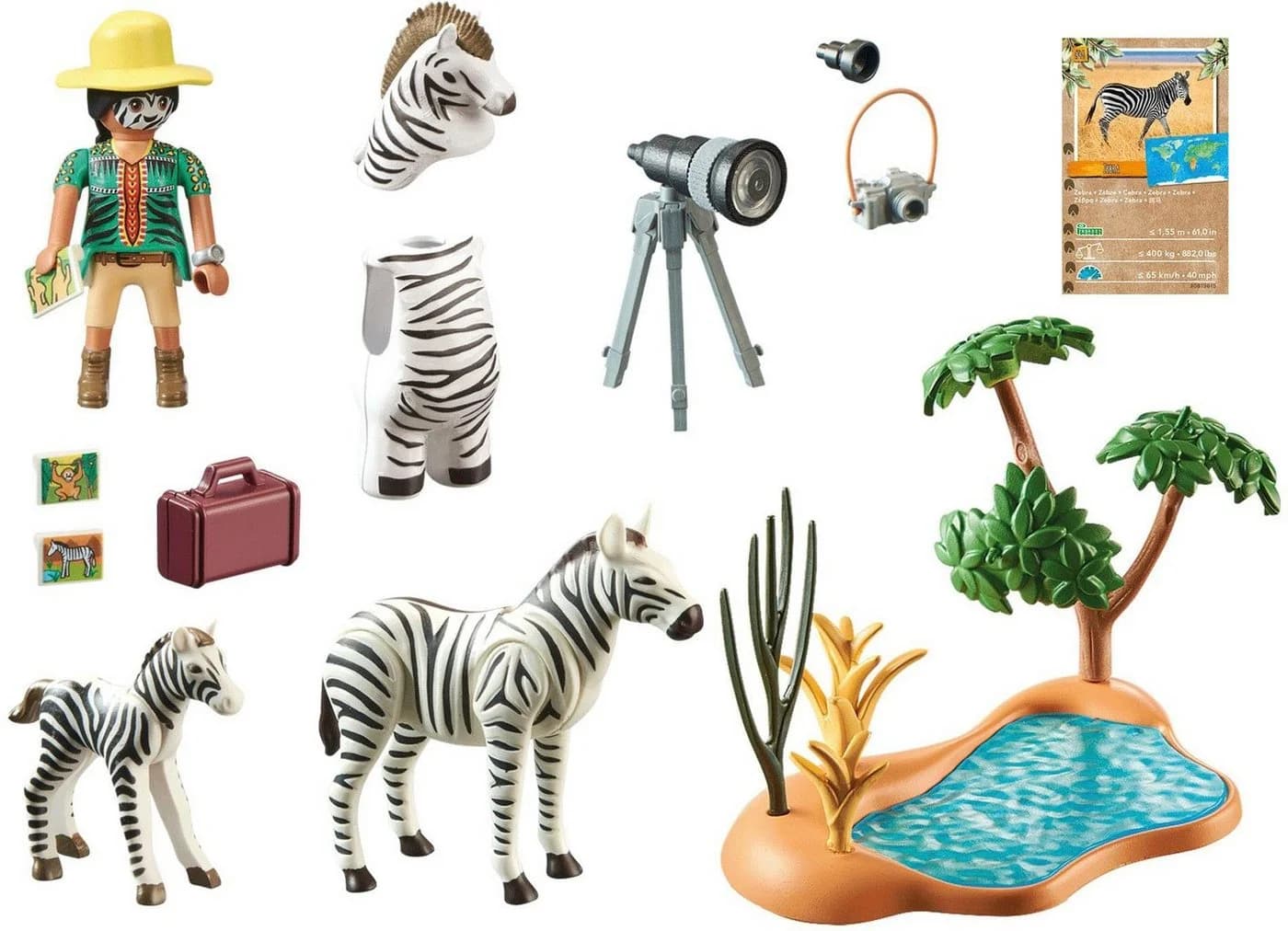 Playmobil Wiltopia Tierfotografin 71295 - 36 Teile Recyceltes Material - Bild 3