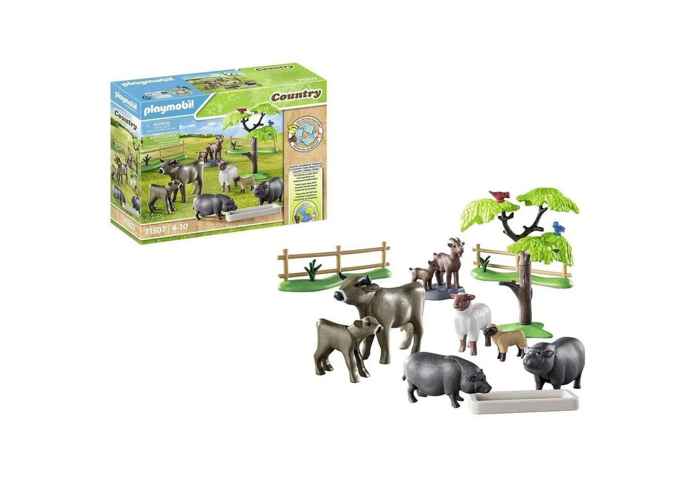 Playmobil® 71307 Bauernhoftiere Konstruktions-Spielset Bunt