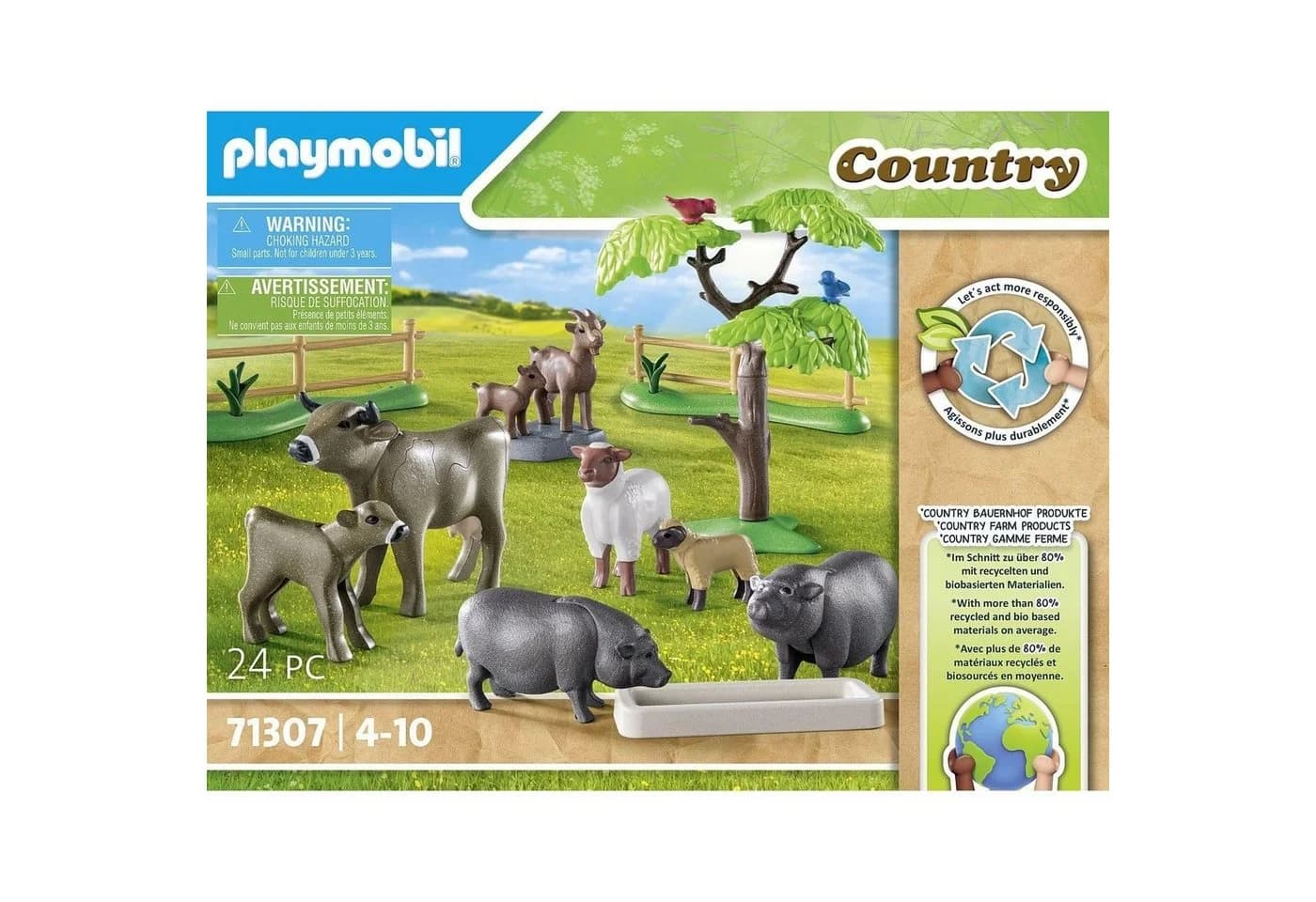 Playmobil® 71307 Bauernhoftiere Konstruktions-Spielset Bunt - Bild 4