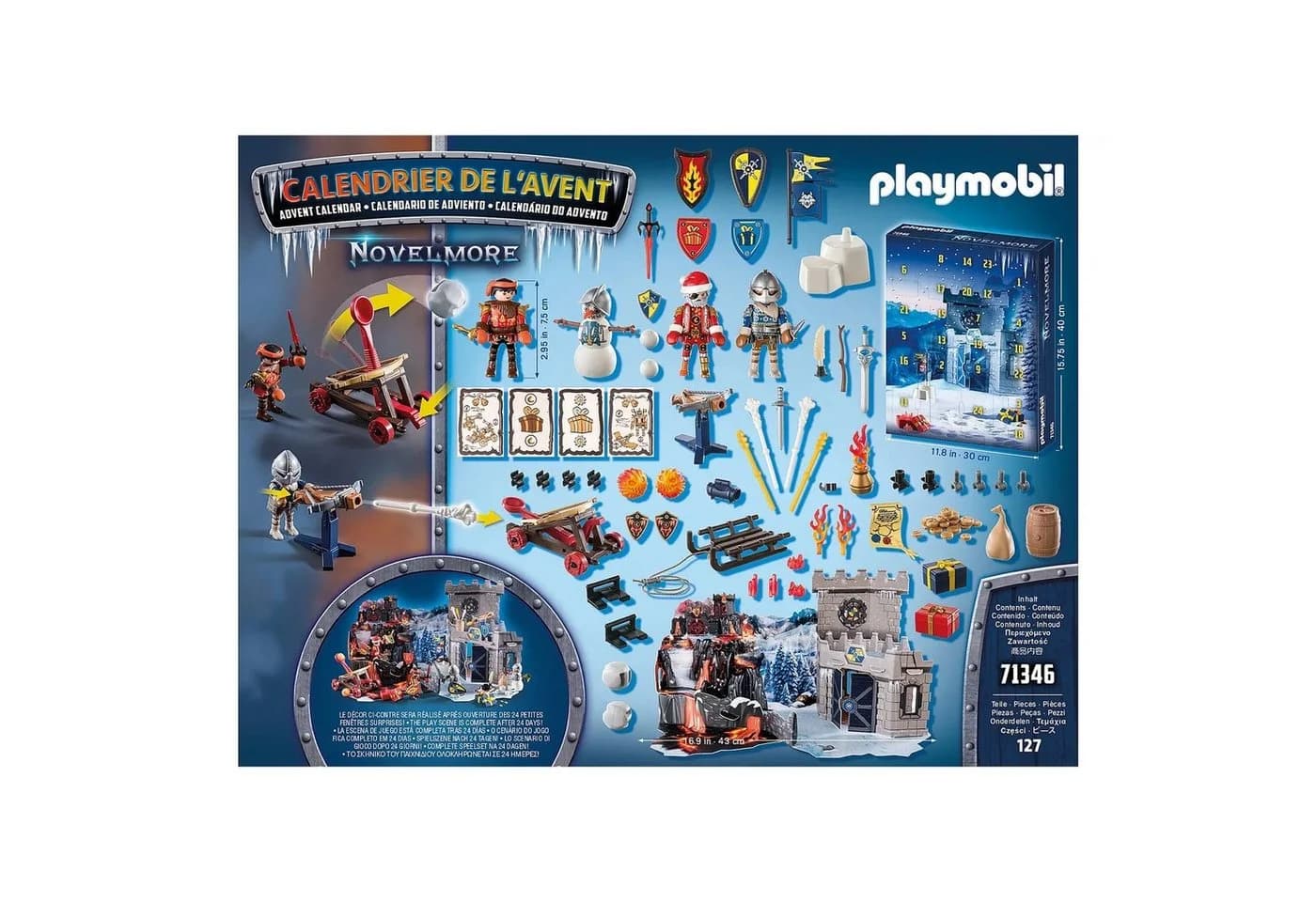 Playmobil Adventskalender 71346 Novelmore - Kampf im Schnee - Bild 5