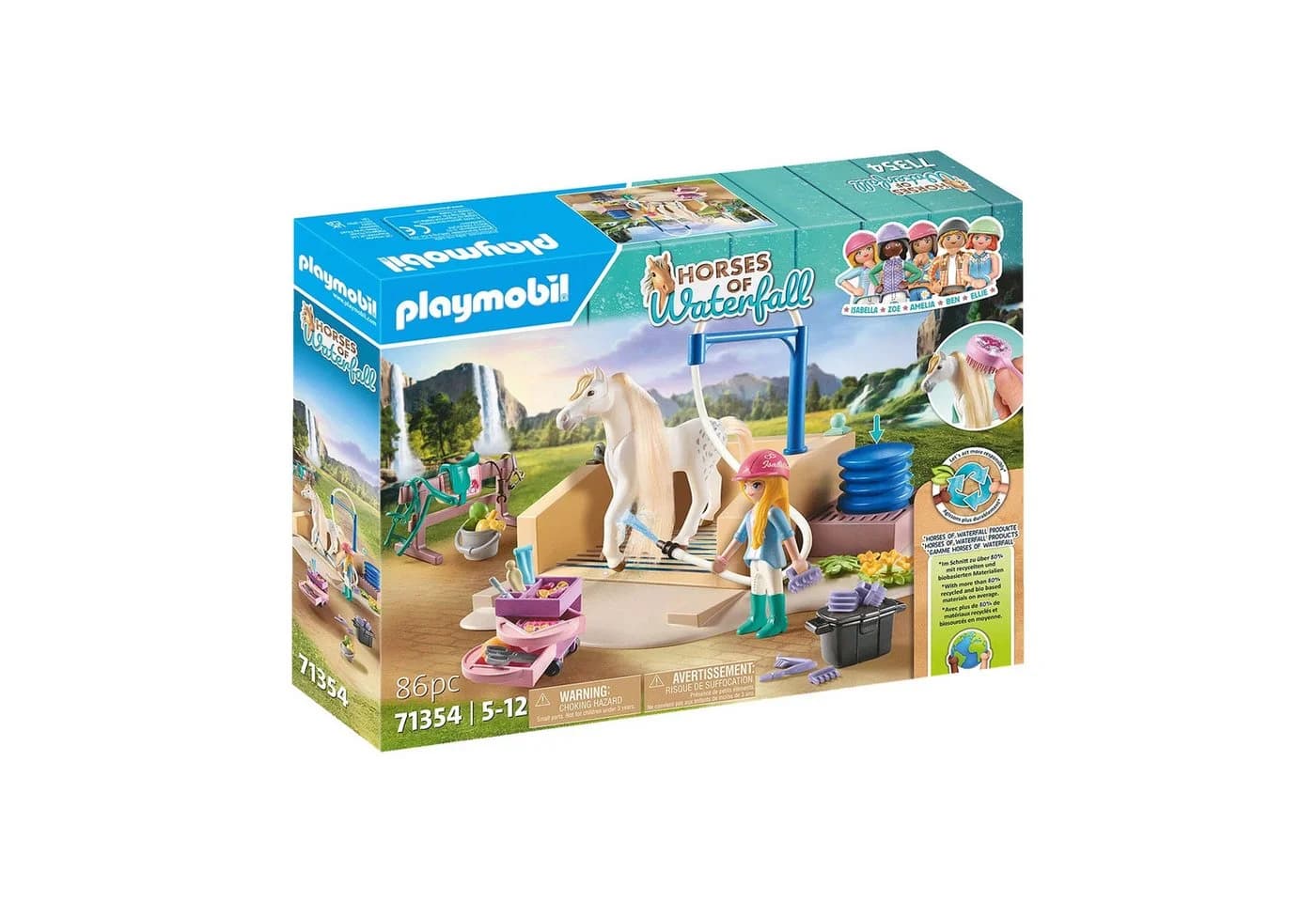 PLAYMOBIL Konstruktions-Spielset Isabella & Lioness mit Waschplatz 71354 - Bild 2