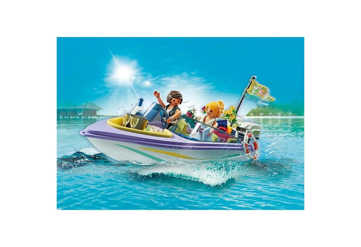 Playmobil 71366 Hochzeitsreise Motorboot mit Figuren