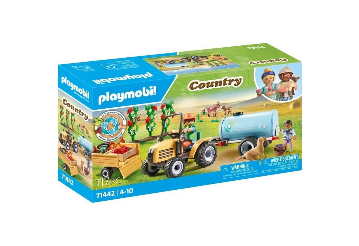 PLAYMOBIL Traktor mit Anhänger und Wassertank 71442 Country - Bild 2