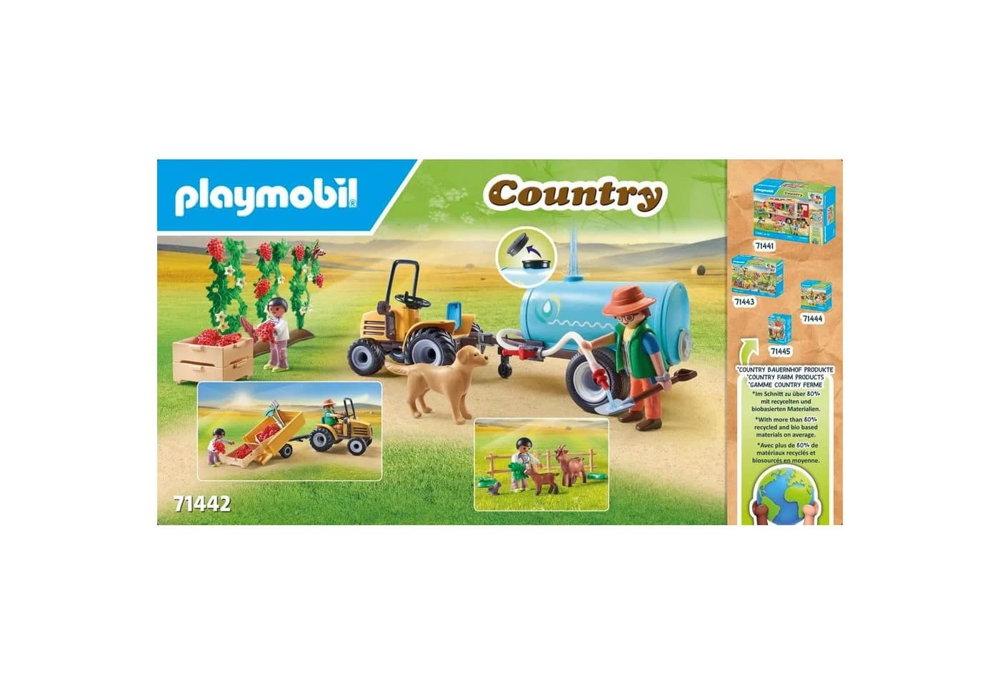 PLAYMOBIL Traktor mit Anhänger und Wassertank 71442 Country - Bild 4