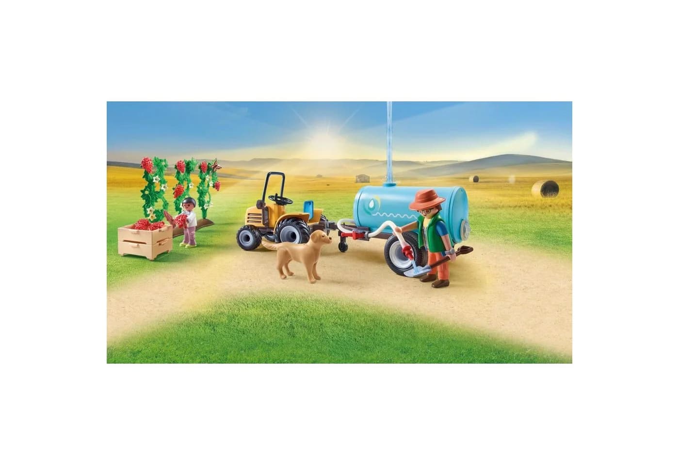 PLAYMOBIL Traktor mit Anhänger und Wassertank 71442 Country - Bild 5