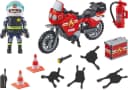 PLAYMOBIL Feuerwehrmotorrad am Unfallort 71466 Action Heroes Bunt Bild 1