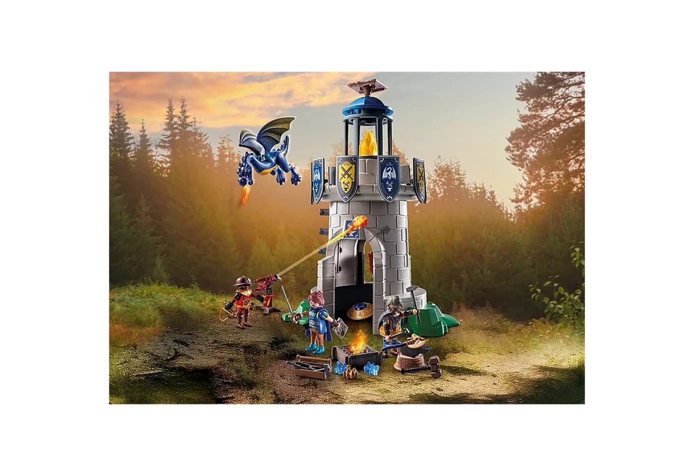 Playmobil Ritterturm 71483 mit Schmied und Drache