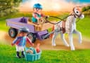 Playmobil 71496 Ponykutsche mit Pony und Figuren - Horses of Waterfall Bild 3