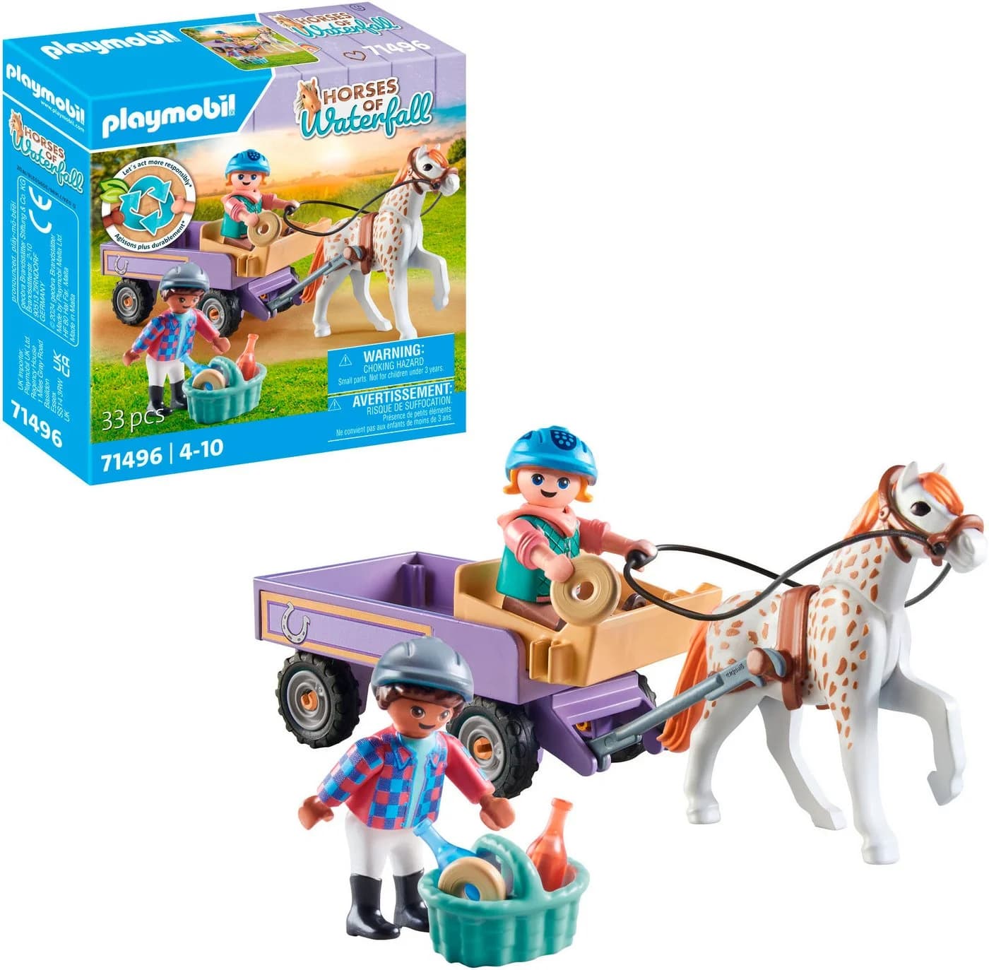 Playmobil 71496 Ponykutsche mit Pony und Figuren - Horses of Waterfall - Bild 4