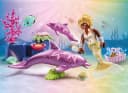 PLAYMOBIL Konstruktions-Spielset Meerjungfrau mit Delfinen bunt Bild 1