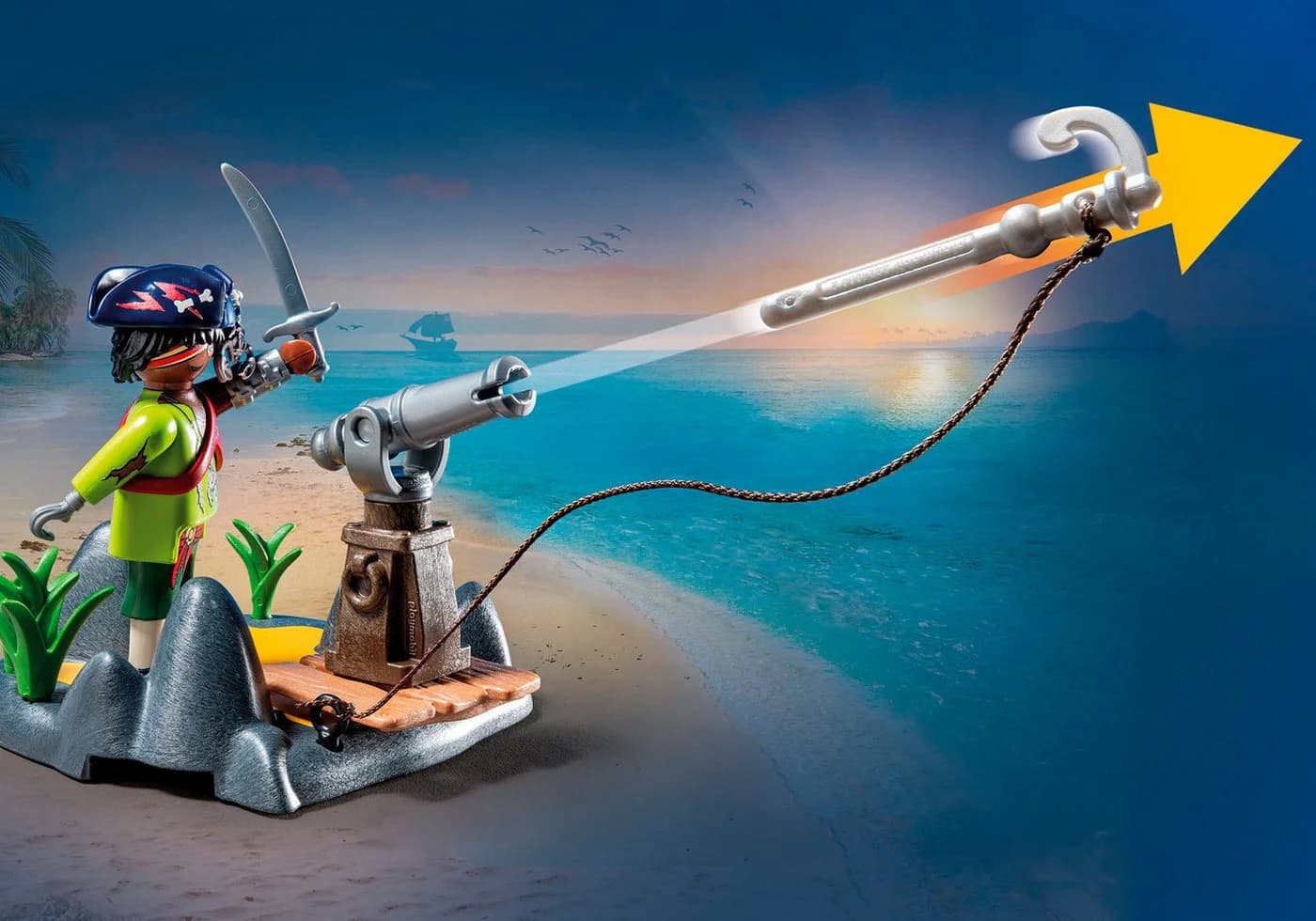 PLAYMOBIL Konstruktions-Spielset Kampf gegen Riesenkrabbe Pirates Bunt - Bild 3