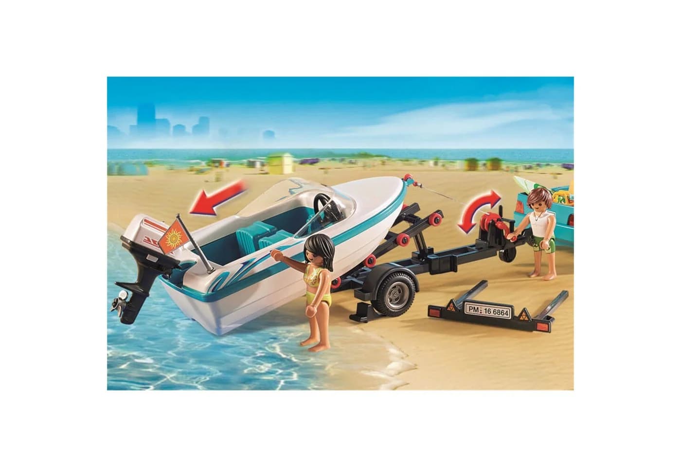 Playmobil 71589 Surfer-Pickup mit Speedboat & Anhänger