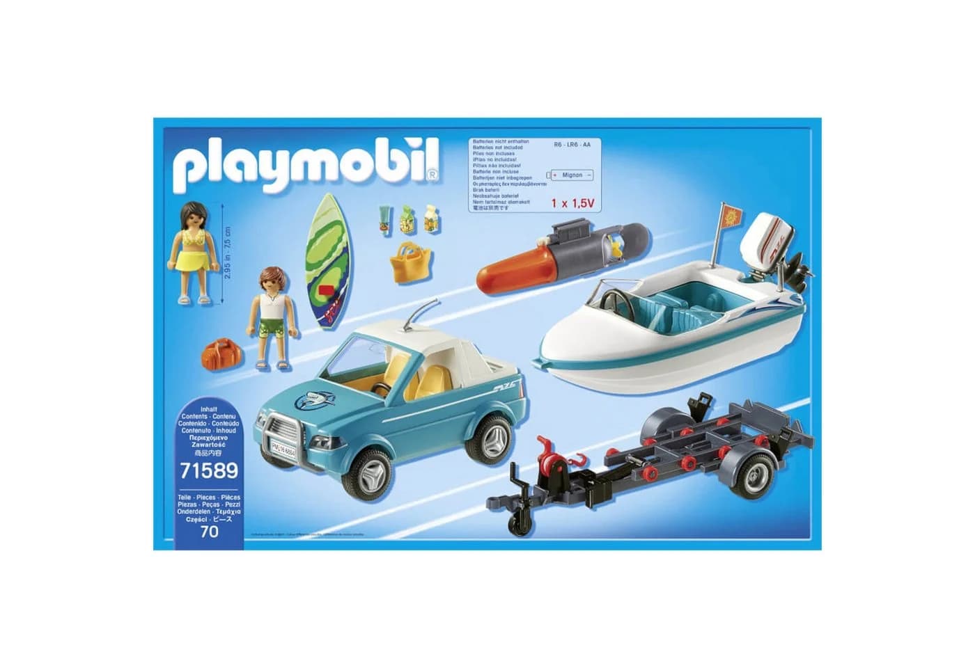 Playmobil 71589 Surfer-Pickup mit Speedboat & Anhänger - Bild 5