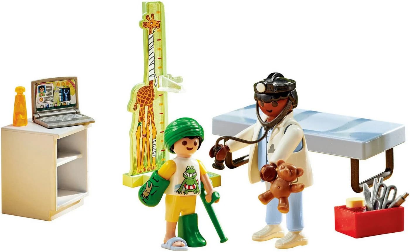 PLAYMOBIL Kinderarzt mit Teddybär 71619 Action Heroes 28-tlg. Bunt - Bild 4