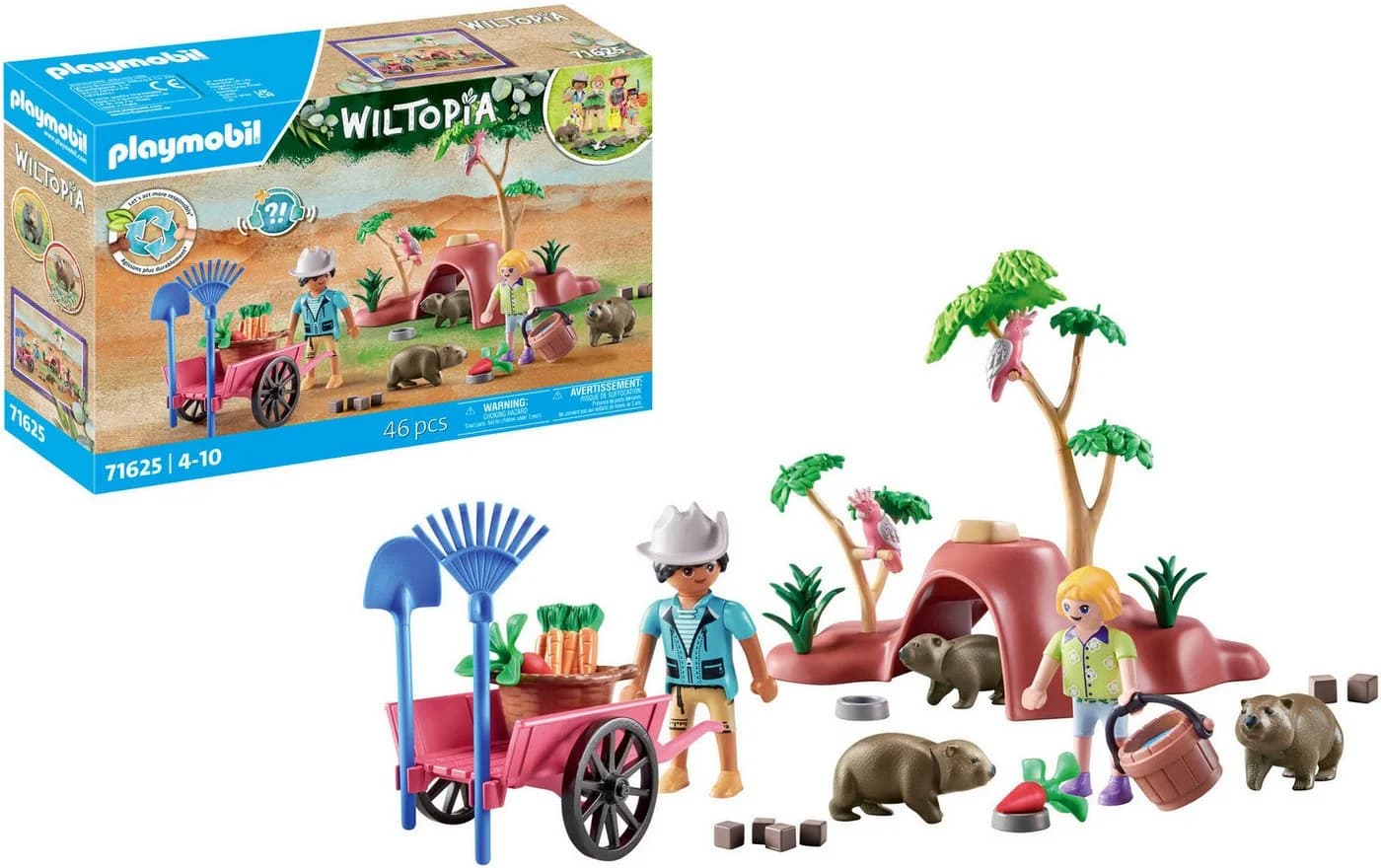 PLAYMOBIL Wombat Unterschlupf 71625 Wiltopia Bunt Spielzeug