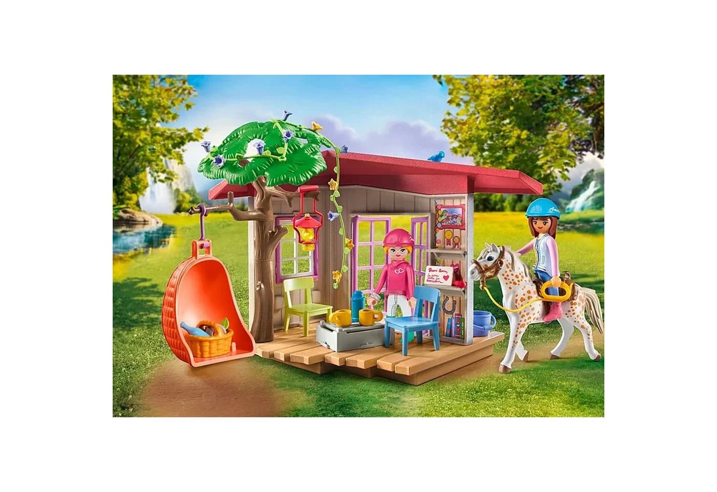 Playmobil 71638 Geheimes Clubhaus mit Wasserfall & Pferden