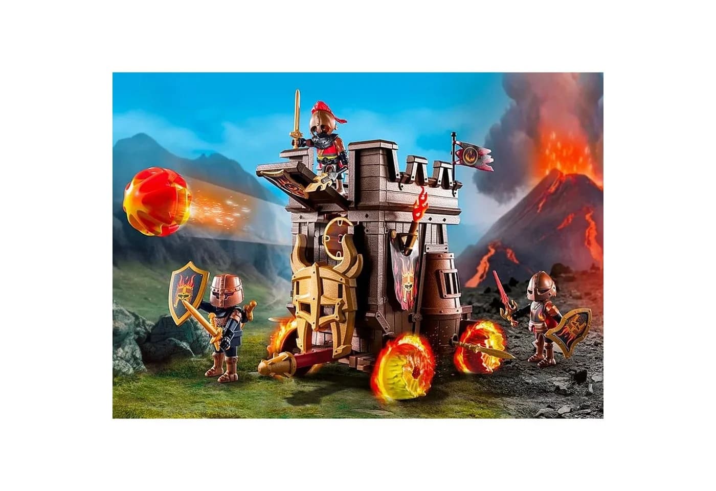 Novelmore Konstruktions-Spielset 68-tlg. Angriffswagen mit Feuerkanone