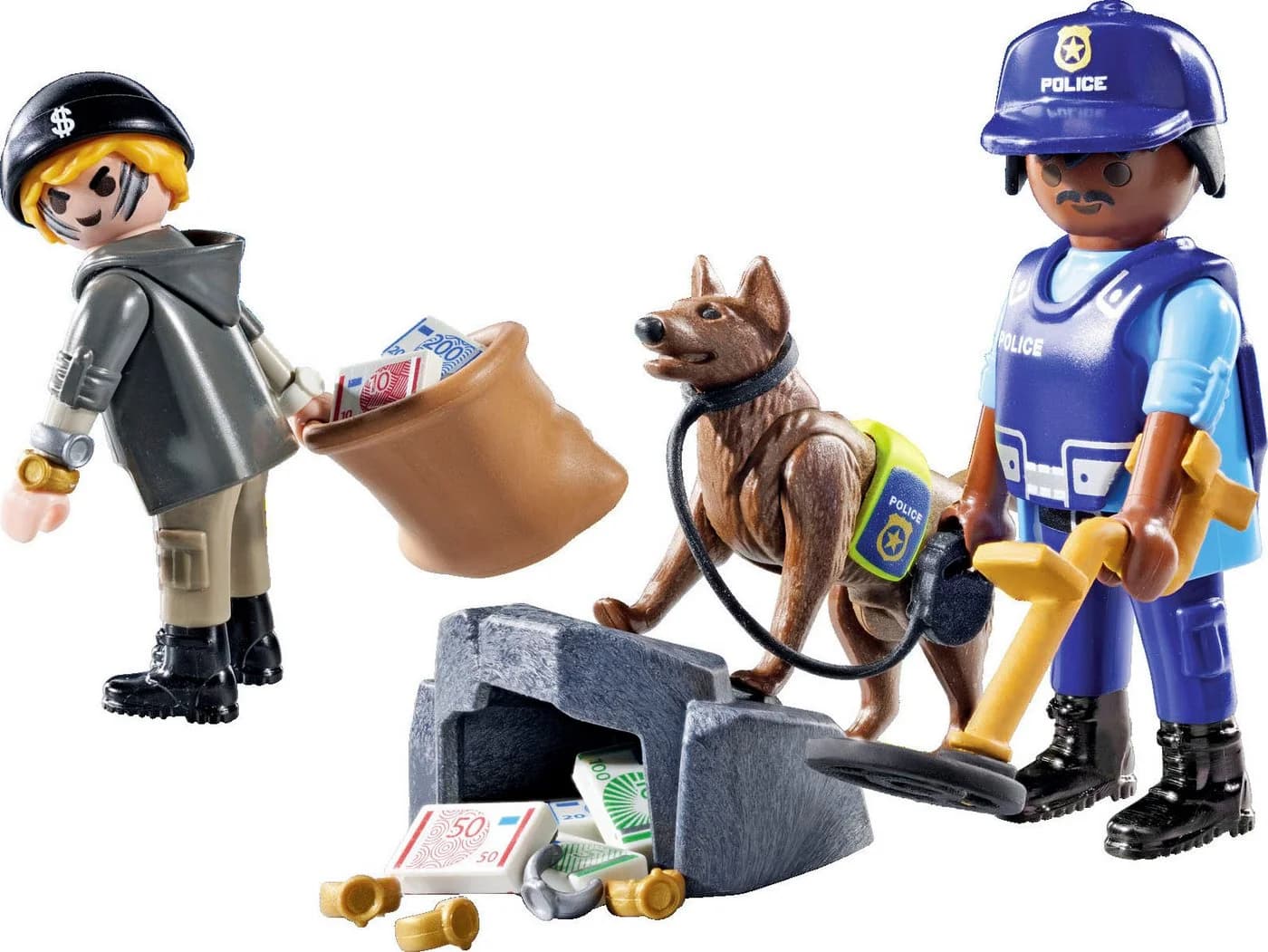 PLAYMOBIL Konstruktions-Spielset Spurensuche mit Hund 71731 Action Heroes - Bild 5