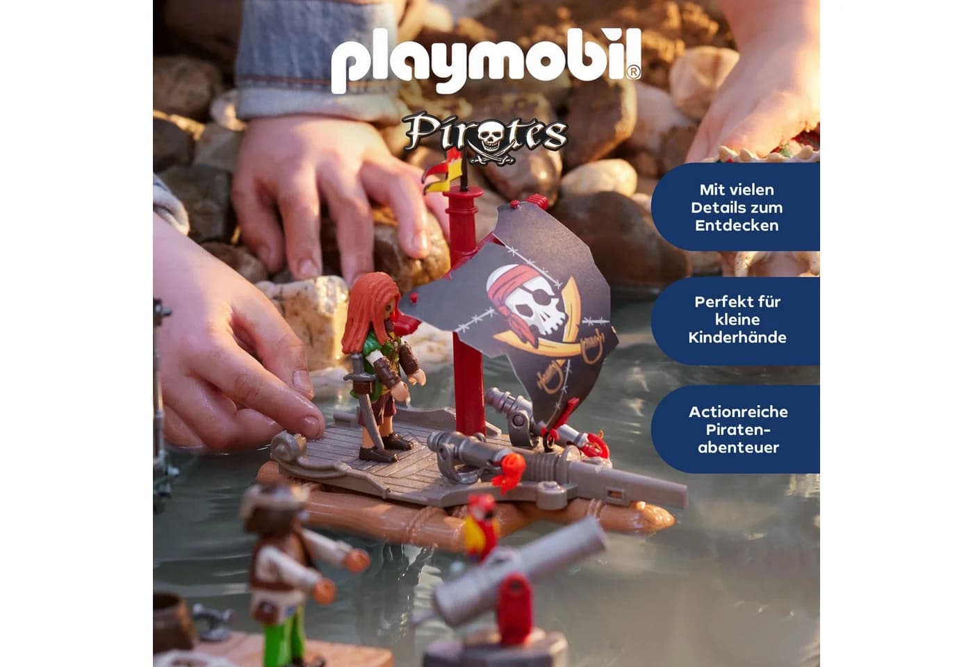 PLAYMOBIL Konstruktions-Spielset Piratenfloss bunt - Bild 3