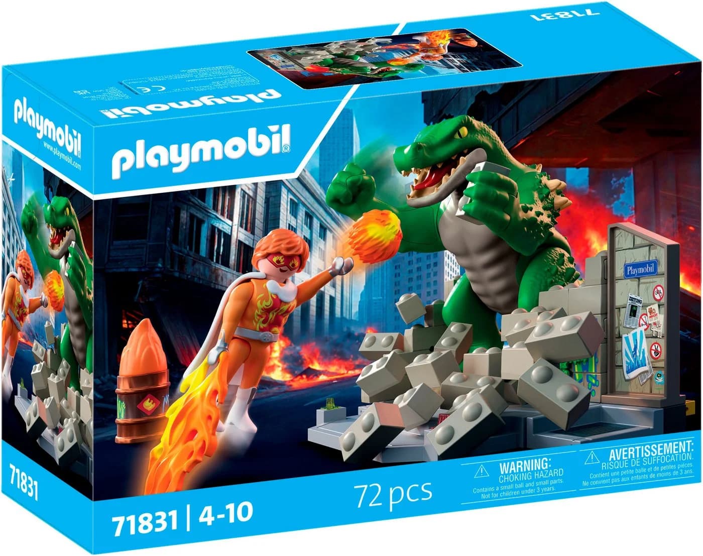 Playmobil® Helden-Showdown mit der Riesenechse (71831) Heroes Konstruktions-Spielset 72 St. Bunt