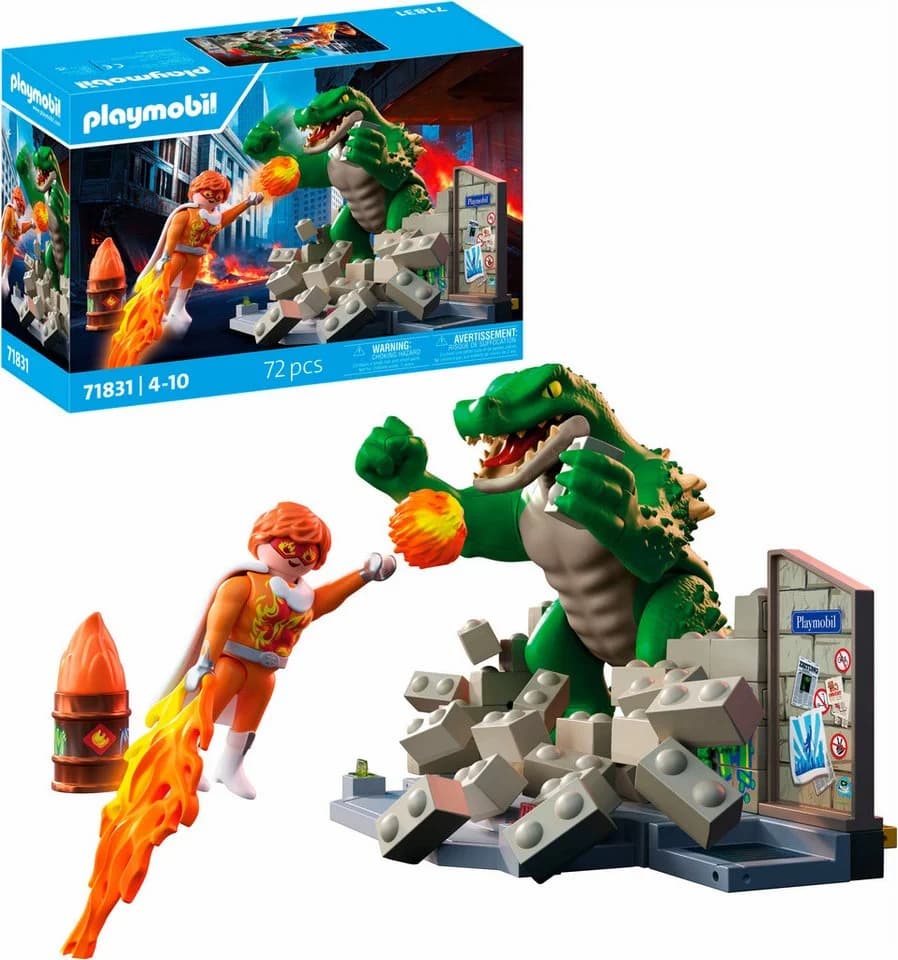 Playmobil® Helden-Showdown mit der Riesenechse (71831) Heroes Konstruktions-Spielset 72 St. Bunt - Bild 2