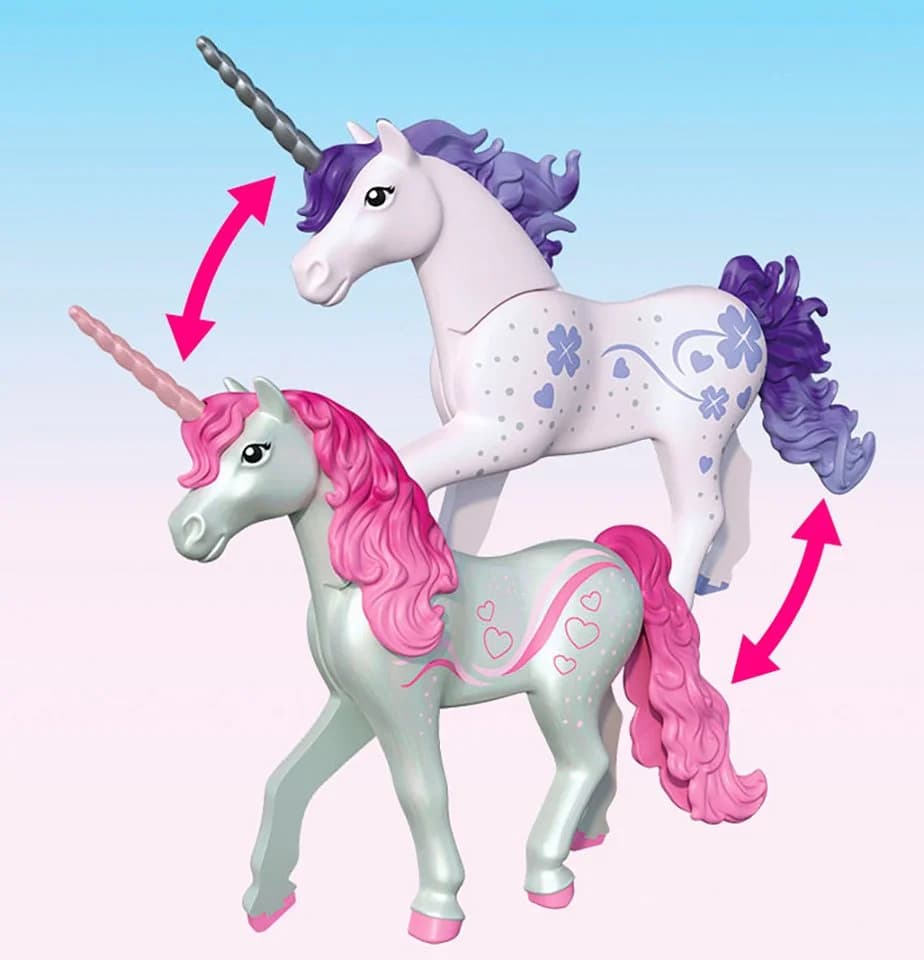 Playmobil® Zauberhafter Einhorn-Stall für Mama und Fohlen (71839), Princess Magic Konstruktions-Spielset, (66 St), Made in Europe - Bild 4