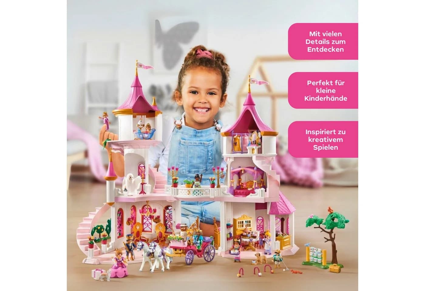 PLAYMOBIL Prinzessinnenschloss mit Königspaar 71845 bunt - Bild 3