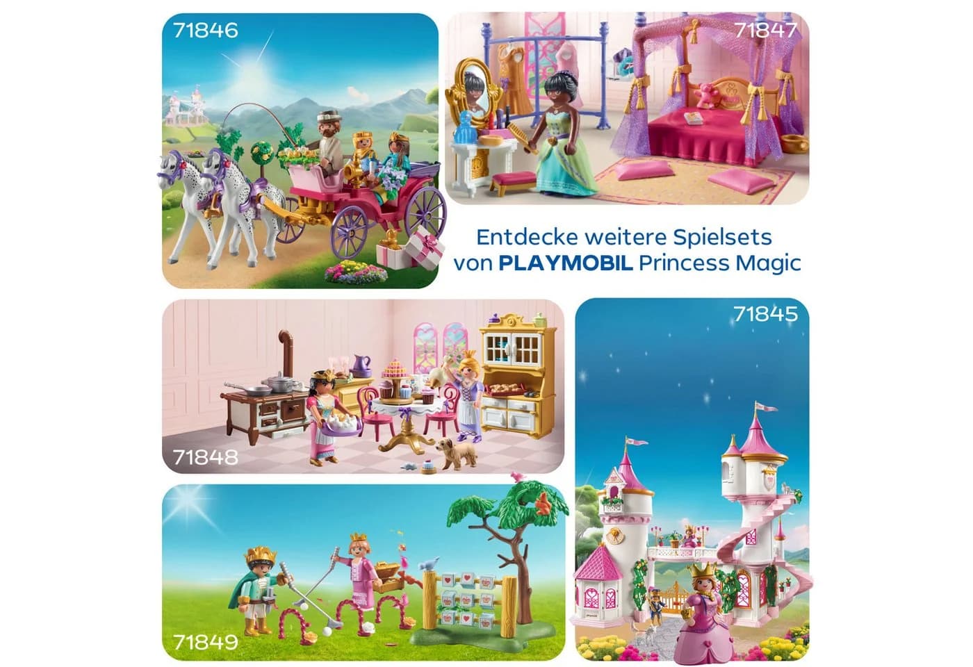 PLAYMOBIL Prinzessinnenschloss mit Königspaar 71845 bunt - Bild 5