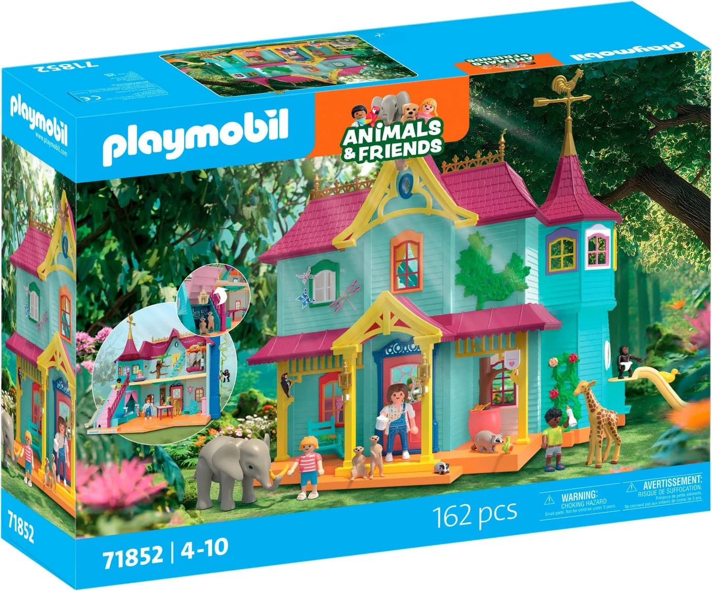 PLAYMOBIL Konstruktions-Spielset Kunterbunte Tiervilla 71852 Animals & Friends - Bild 3