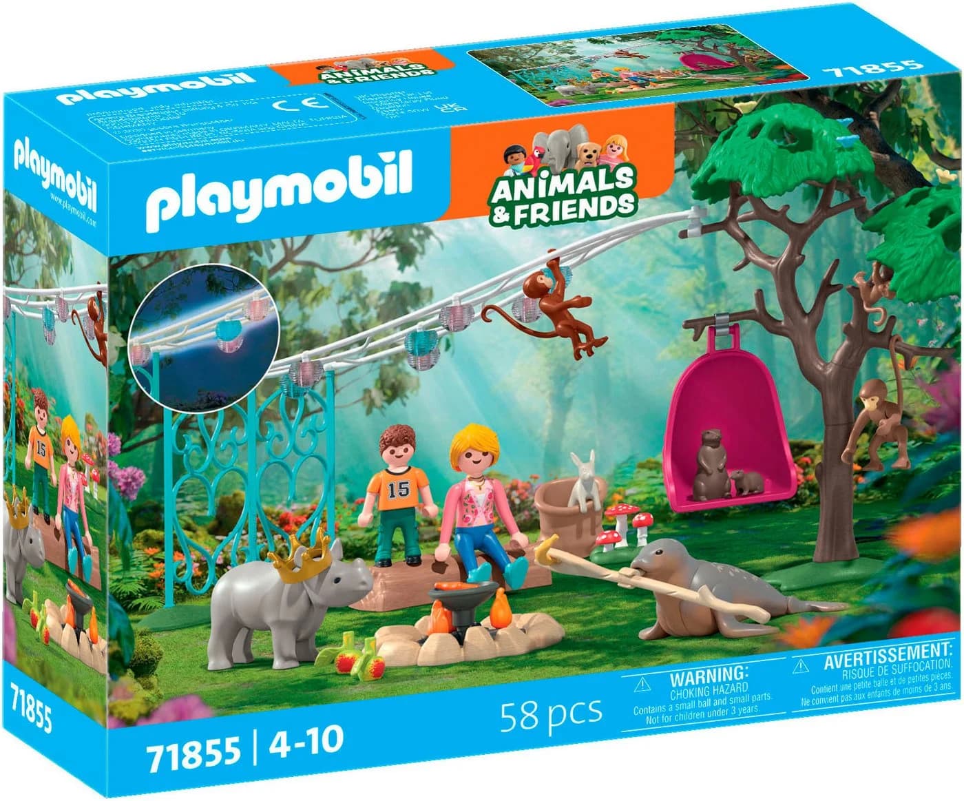 PLAYMOBIL Konstruktions-Spielset Lustige Geburtstagsparty 71855 Bunt