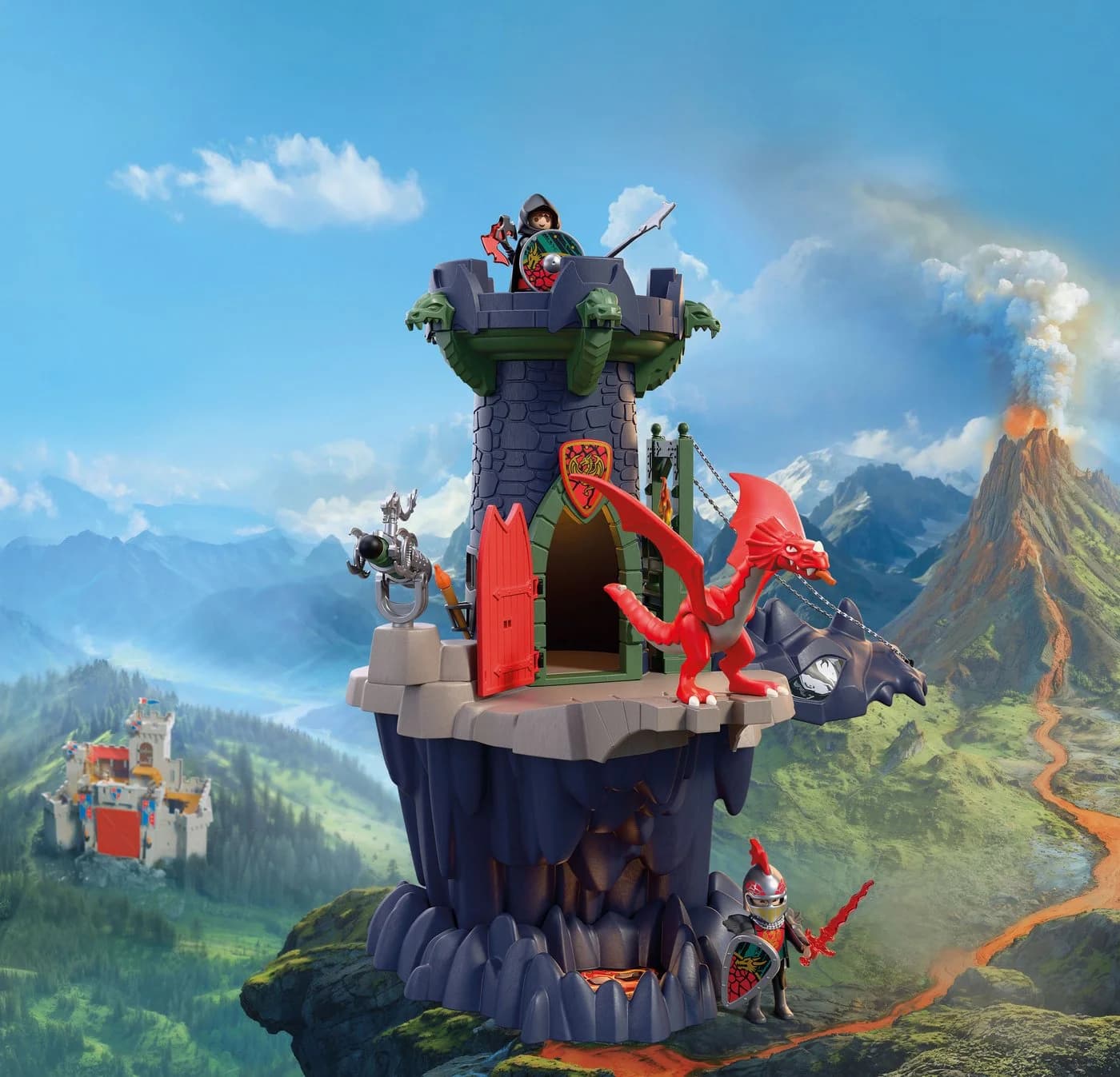 Playmobil Drachenritterturm 72113 Knights Konstruktions-Spielset 70 Teile