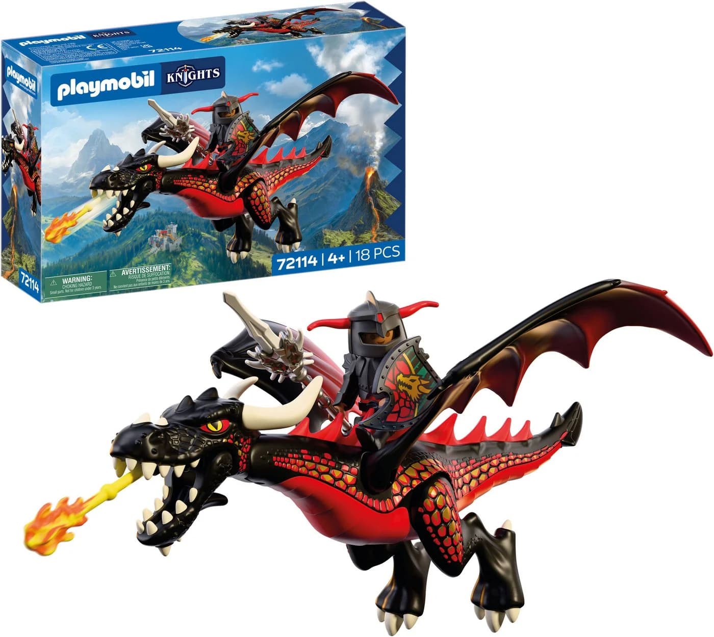 Playmobil Schwarzer Drache 72114 Knights Konstruktions-Spielset - Bild 2