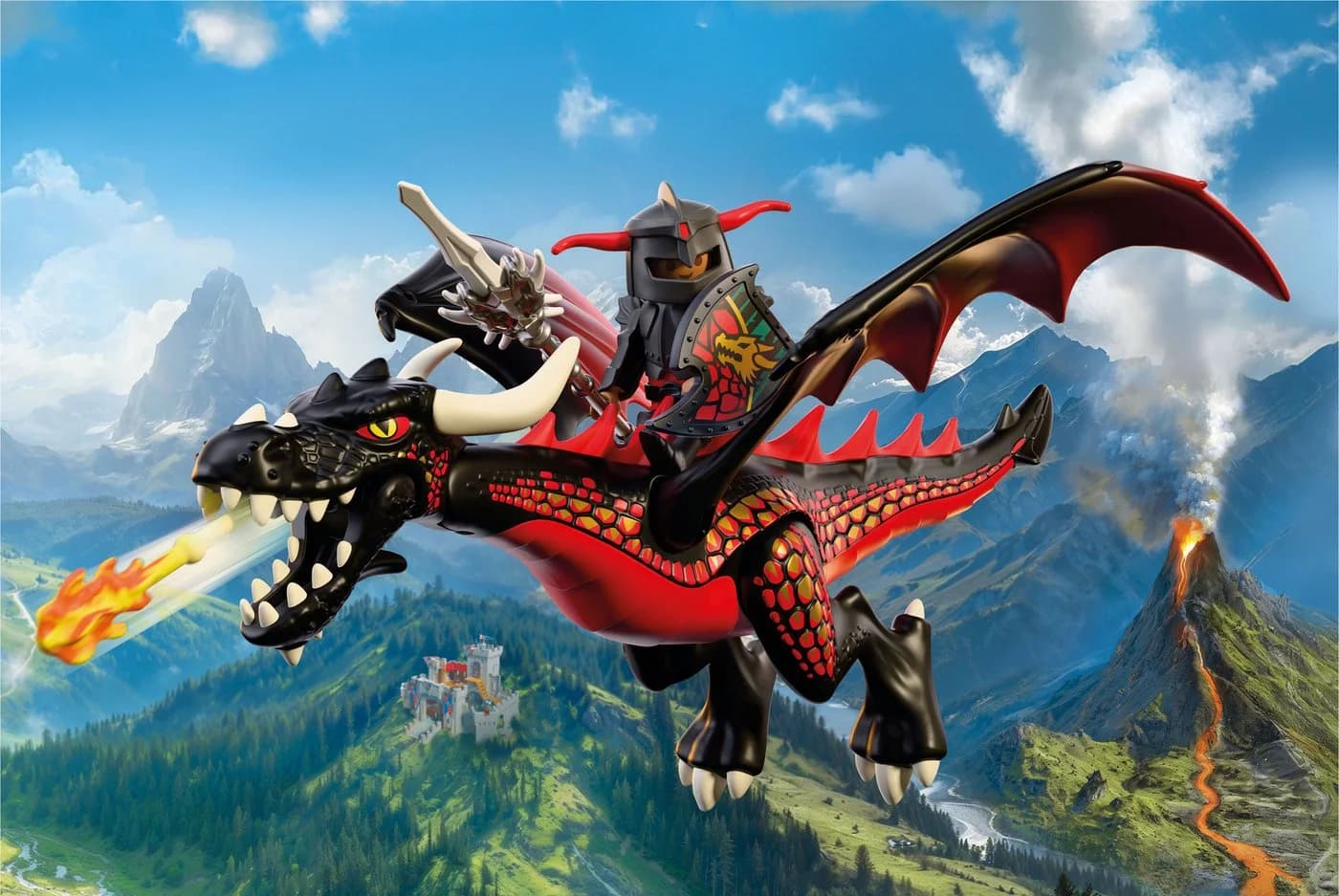 Playmobil Schwarzer Drache 72114 Knights Konstruktions-Spielset - Bild 4