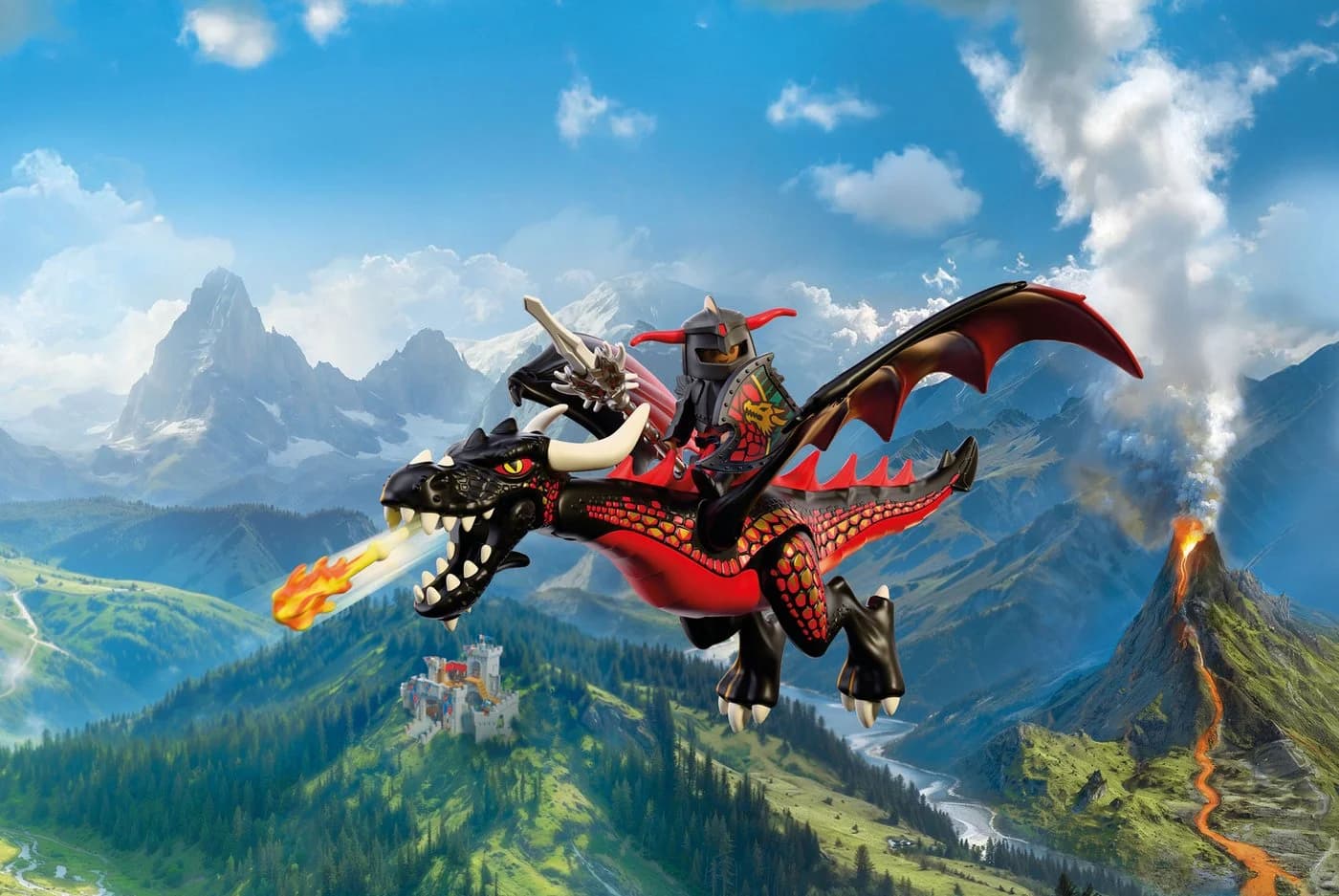 Playmobil Schwarzer Drache 72114 Knights Konstruktions-Spielset - Bild 5