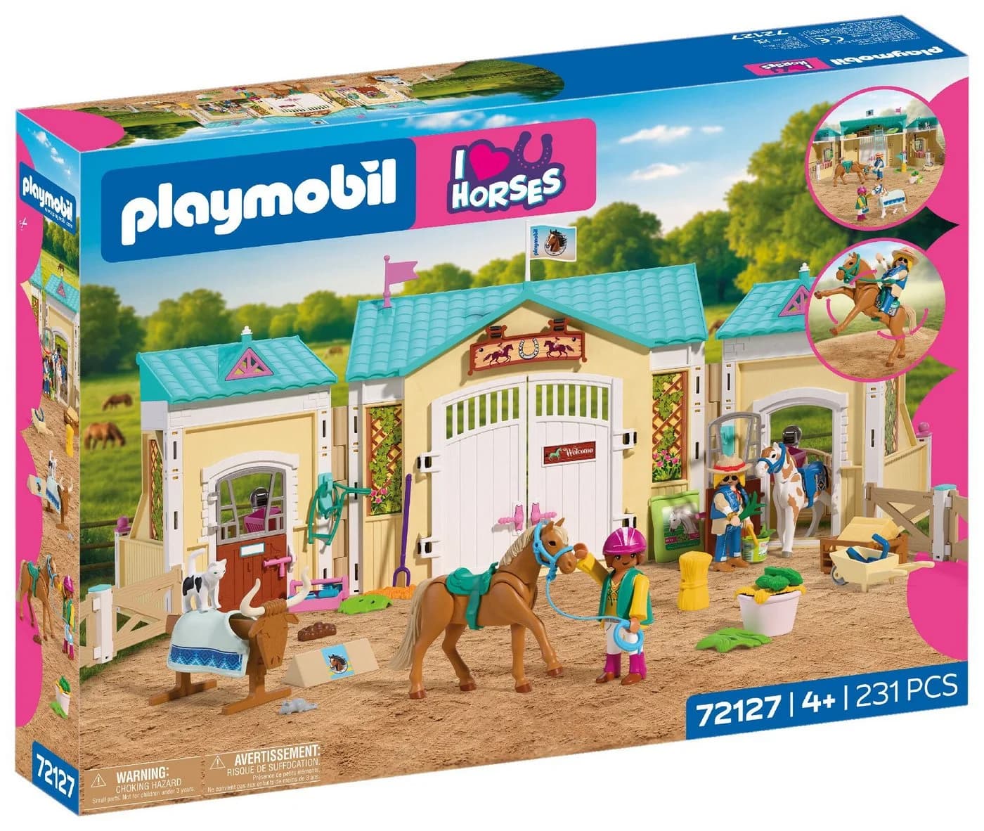 Playmobil Großer Reiterhof 72127 Bunt Konstruktions-Spielset