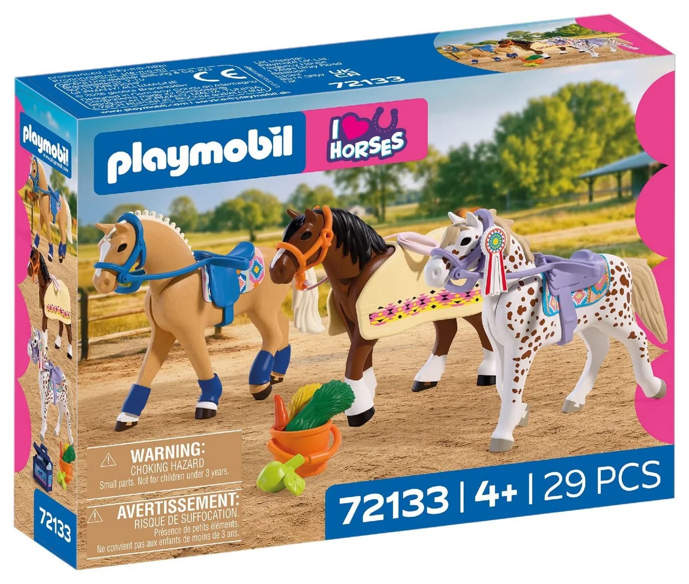 Playmobil Drei Sammelpferde (72133) Konstruktions-Spielset Bunt